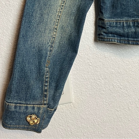 Berek 2 Bejeweled Jean Jacket By Takako Sakon Size XSmall - Picture 12 of 12